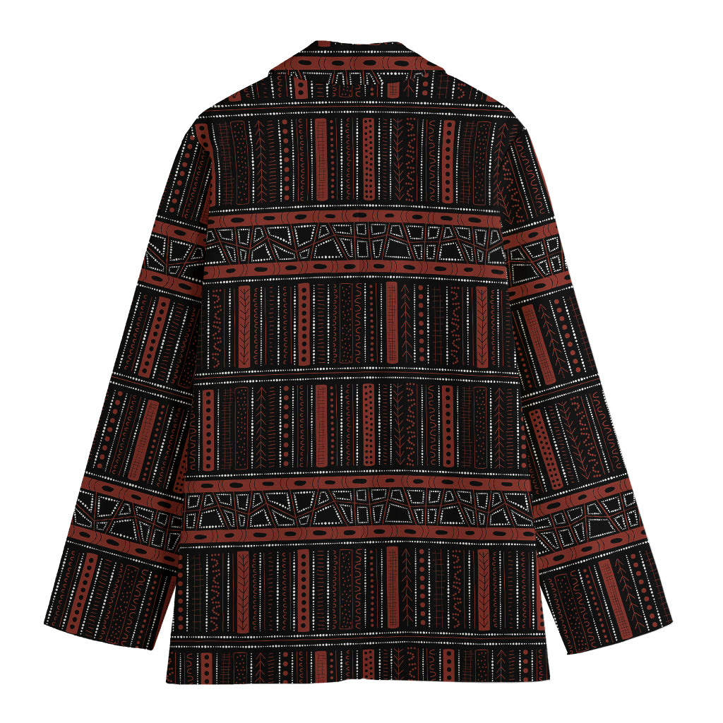 Aboriginal Indigenous Pattern Print Women's Cotton Blazer