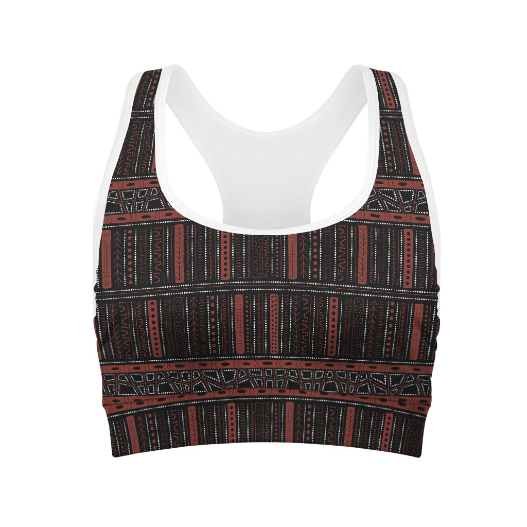 Aboriginal Indigenous Pattern Print Women's Sports Bra