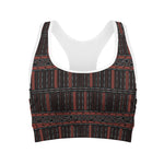 Aboriginal Indigenous Pattern Print Women's Sports Bra
