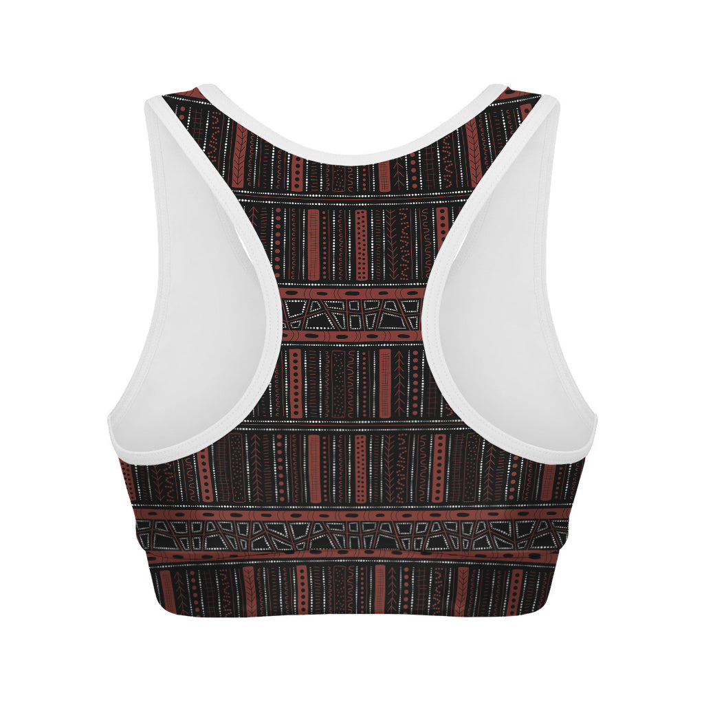Aboriginal Indigenous Pattern Print Women's Sports Bra