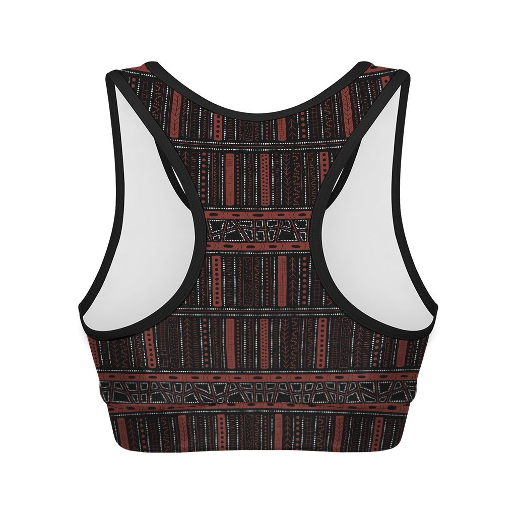 Aboriginal Indigenous Pattern Print Women's Sports Bra