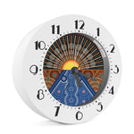 Aboriginal Indigenous Sunset Art Print Alarm Clock