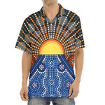 Aboriginal Indigenous Sunset Art Print Aloha Shirt