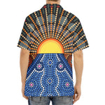 Aboriginal Indigenous Sunset Art Print Aloha Shirt