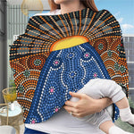 Aboriginal Indigenous Sunset Art Print Baby Seat Cover