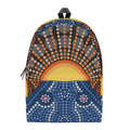 Aboriginal Indigenous Sunset Art Print School Backpack