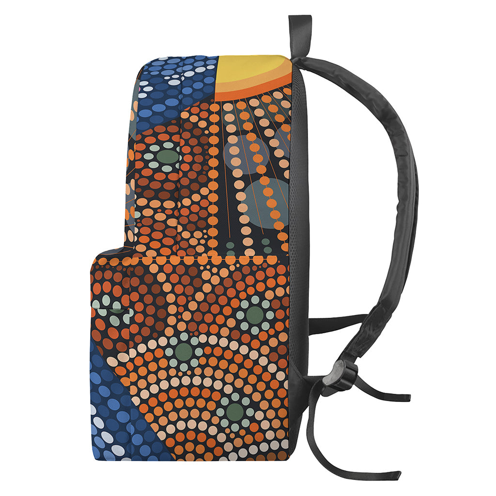 Aboriginal Indigenous Sunset Art Print Backpack