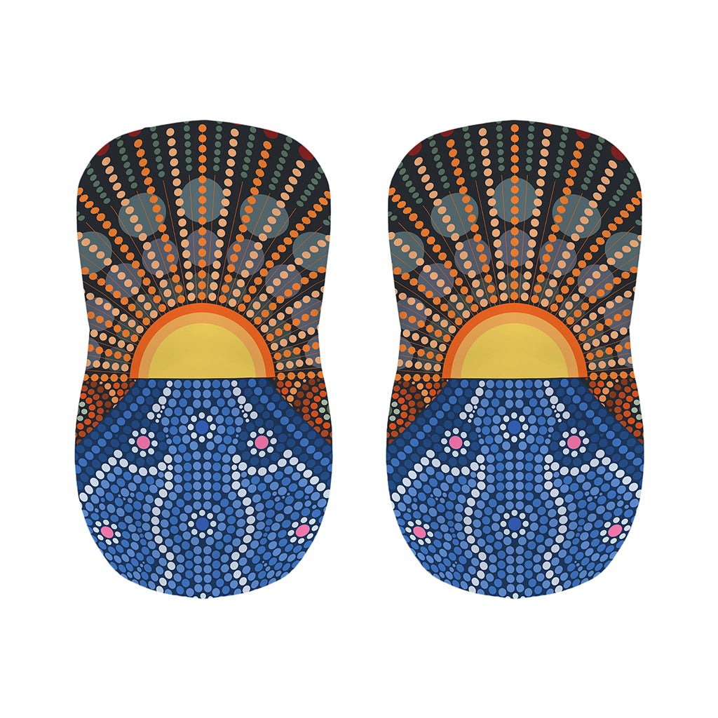 Aboriginal Indigenous Sunset Art Print Bar Stool Covers