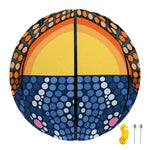 Aboriginal Indigenous Sunset Art Print Basketball