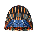 Aboriginal Indigenous Sunset Art Print Beanie