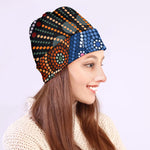 Aboriginal Indigenous Sunset Art Print Beanie