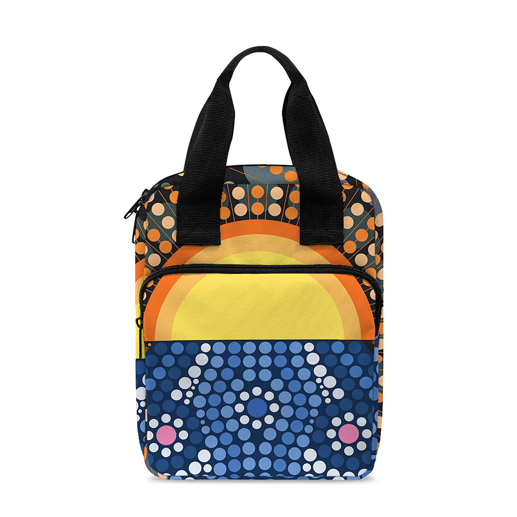 Aboriginal Indigenous Sunset Art Print Bible Tote Bag
