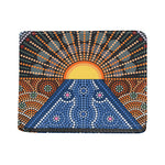 Aboriginal Indigenous Sunset Art Print Bifold Wallet