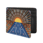 Aboriginal Indigenous Sunset Art Print Bifold Wallet