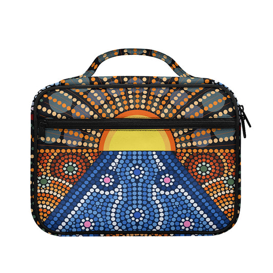 Aboriginal Indigenous Sunset Art Print Briefcase Bible Bag