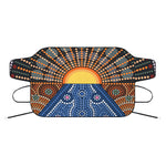 Aboriginal Indigenous Sunset Art Print Car Windshield Snow Cover