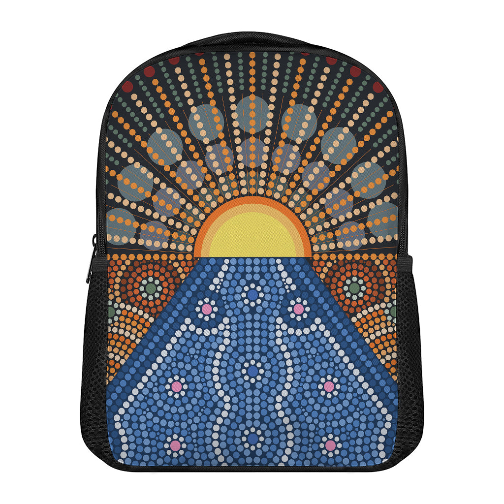 Aboriginal Indigenous Sunset Art Print Casual Backpack