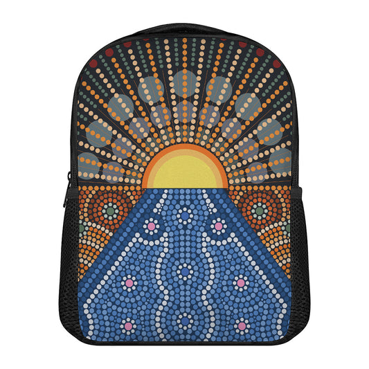 Aboriginal Indigenous Sunset Art Print Casual Backpack