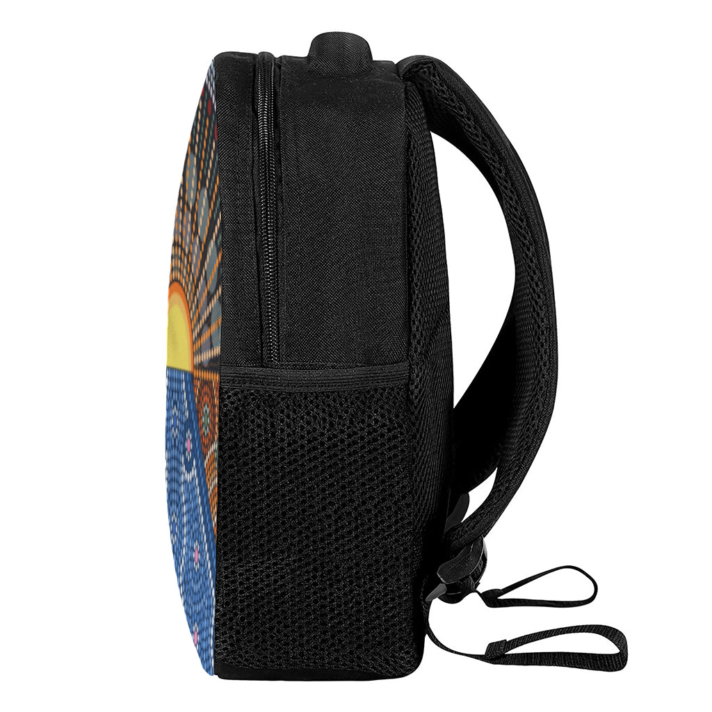 Aboriginal Indigenous Sunset Art Print Casual Backpack