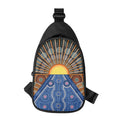 Aboriginal Indigenous Sunset Art Print Sling Bag