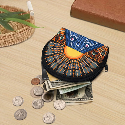 Aboriginal Indigenous Sunset Art Print Coin Purse