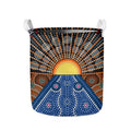 Aboriginal Indigenous Sunset Art Print Collapsible Laundry Basket