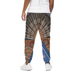 Aboriginal Indigenous Sunset Art Print Cotton Pants