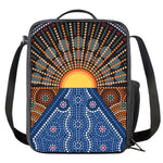 Aboriginal Indigenous Sunset Art Print Crossbody Lunch Bag