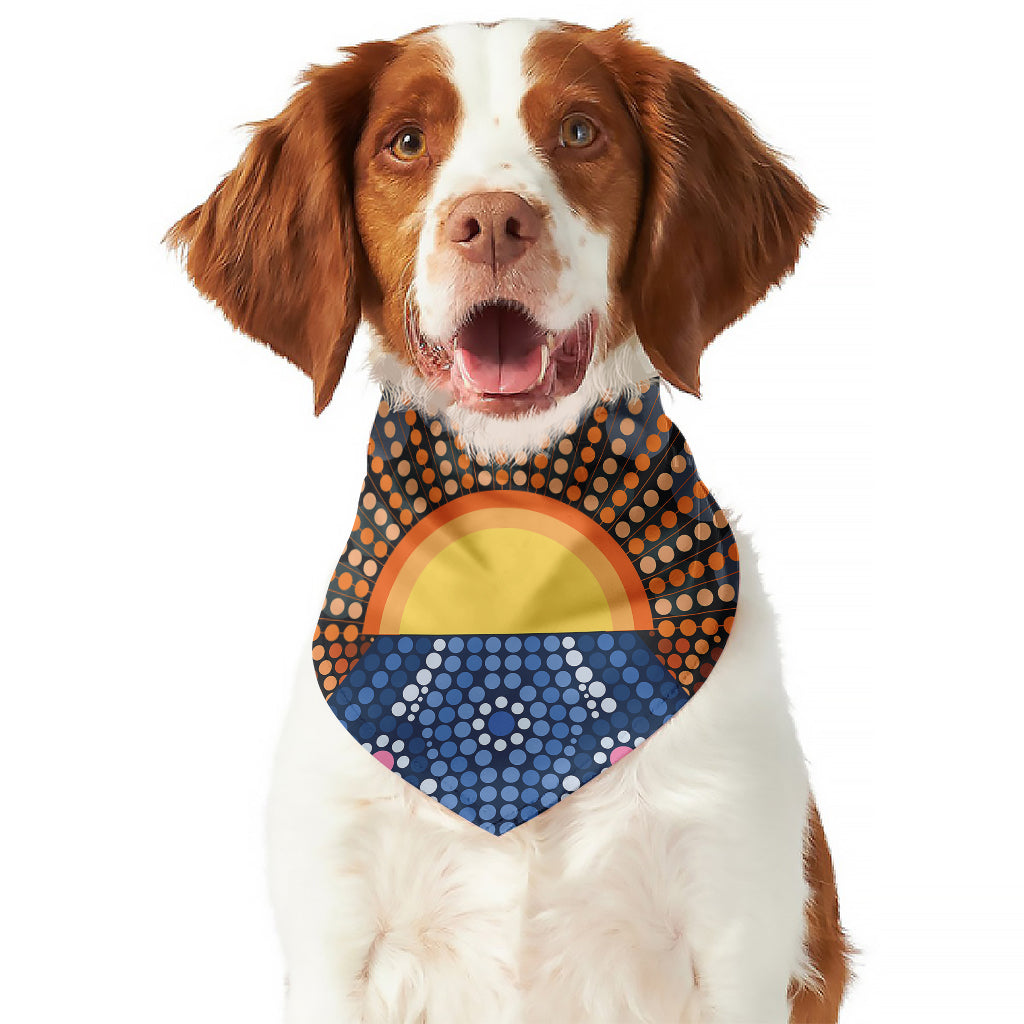 Aboriginal Indigenous Sunset Art Print Dog Bandana