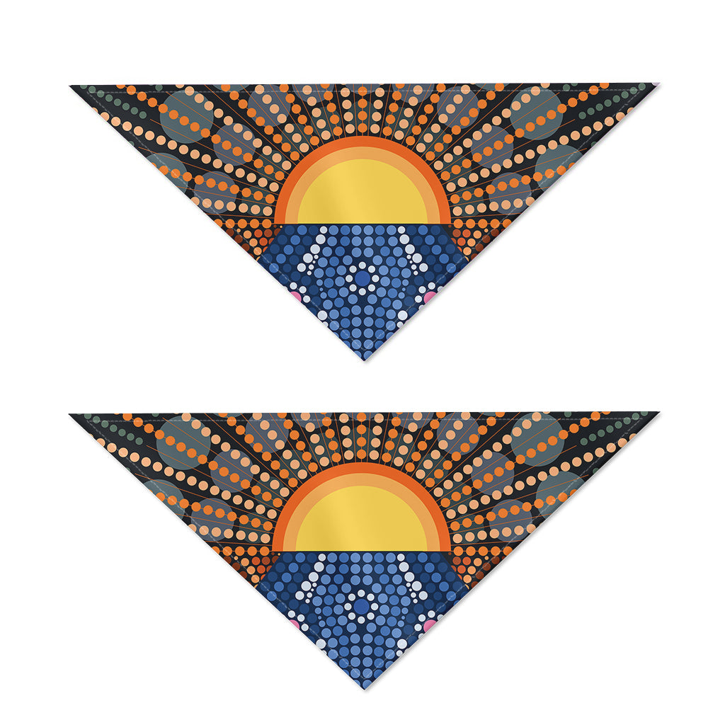 Aboriginal Indigenous Sunset Art Print Dog Bandana