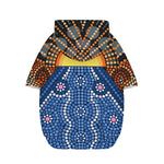 Aboriginal Indigenous Sunset Art Print Dog Zip Up Hoodie
