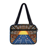 Aboriginal Indigenous Sunset Art Print Double Strap Bible Bag