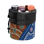 Aboriginal Indigenous Sunset Art Print Drawstring Makeup Bag