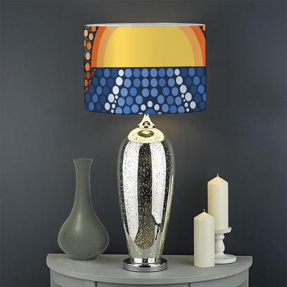 Aboriginal Indigenous Sunset Art Print Drum Lamp Shade
