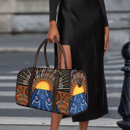 Aboriginal Indigenous Sunset Art Print Duffle Bag