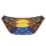 Aboriginal Indigenous Sunset Art Print Fanny Pack
