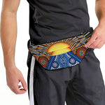 Aboriginal Indigenous Sunset Art Print Fanny Pack