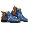 Aboriginal Indigenous Sunset Art Print Flat Ankle Boots