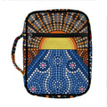 Aboriginal Indigenous Sunset Art Print Front Pocket Bible Bag