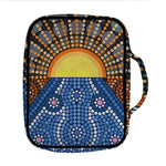 Aboriginal Indigenous Sunset Art Print Front Pocket Bible Bag
