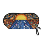 Aboriginal Indigenous Sunset Art Print Glasses Case