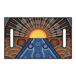 Aboriginal Indigenous Sunset Art Print Golf Cart Seat Cover
