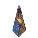 Aboriginal Indigenous Sunset Art Print Hand Towel
