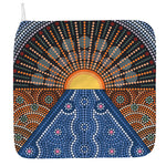 Aboriginal Indigenous Sunset Art Print Hand Towel