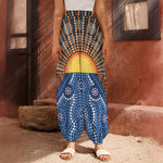 Aboriginal Indigenous Sunset Art Print Harem Pants