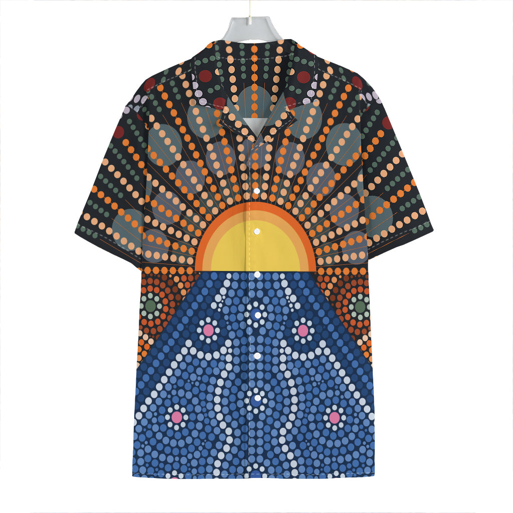 Aboriginal Indigenous Sunset Art Print Hawaiian Shirt