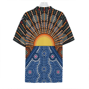 Aboriginal Indigenous Sunset Art Print Hawaiian Shirt