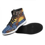 Aboriginal Indigenous Sunset Art Print High Top Leather Sneakers