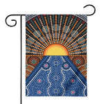 Aboriginal Indigenous Sunset Art Print House Flag