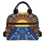 Aboriginal Indigenous Sunset Art Print Insulated Lunch Bag